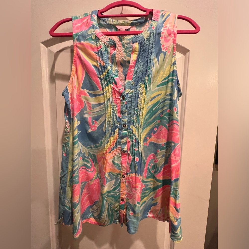 Lily Pulitzer Flamingo Blouse